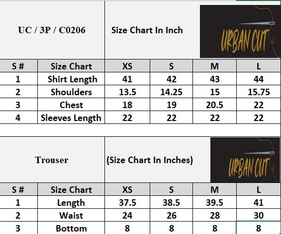 Product Size Chart