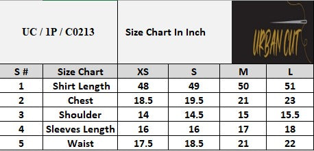 Product Size Chart