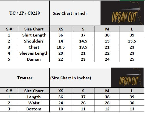 Product Size Chart
