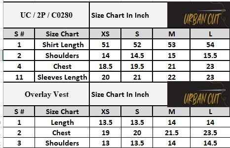 Product Size Chart