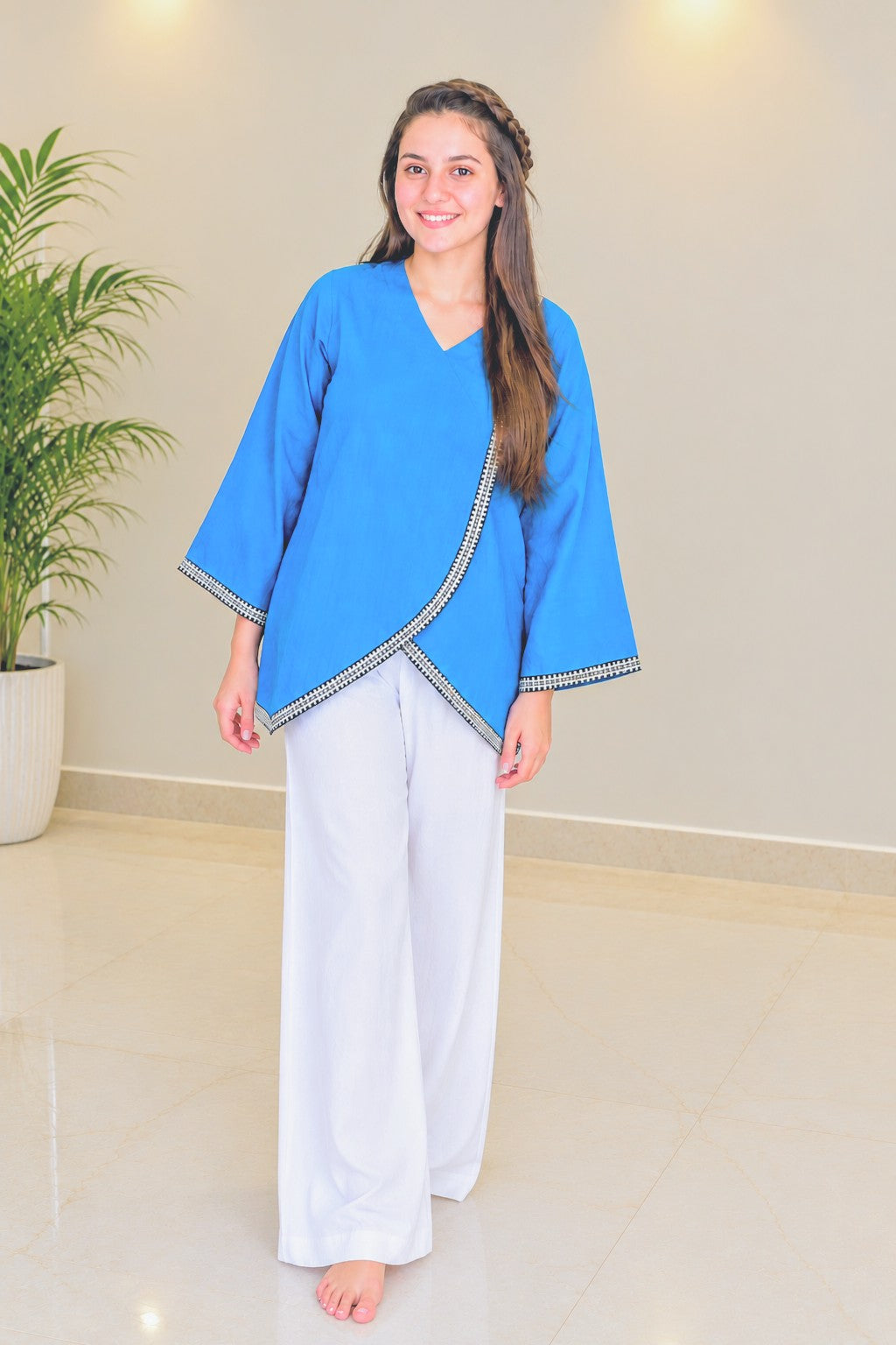 Embroidered Cotton 2 Piece Co-Ord Set