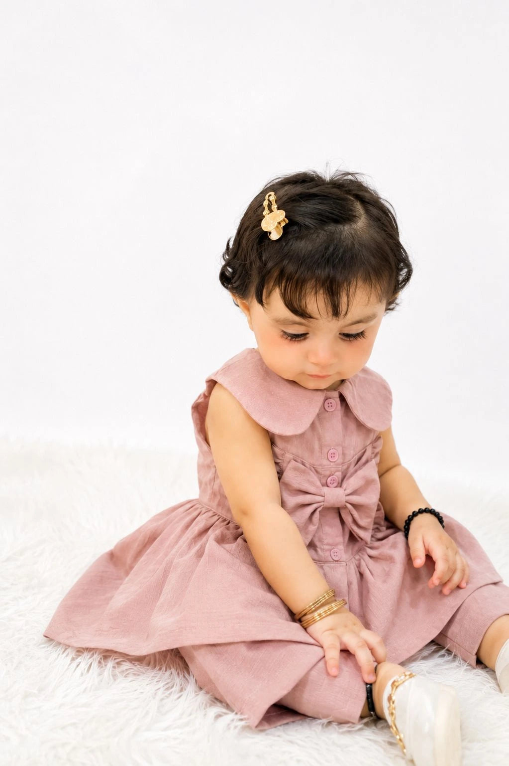 Pink Seersucker Stripe Infant 2-Piece Set