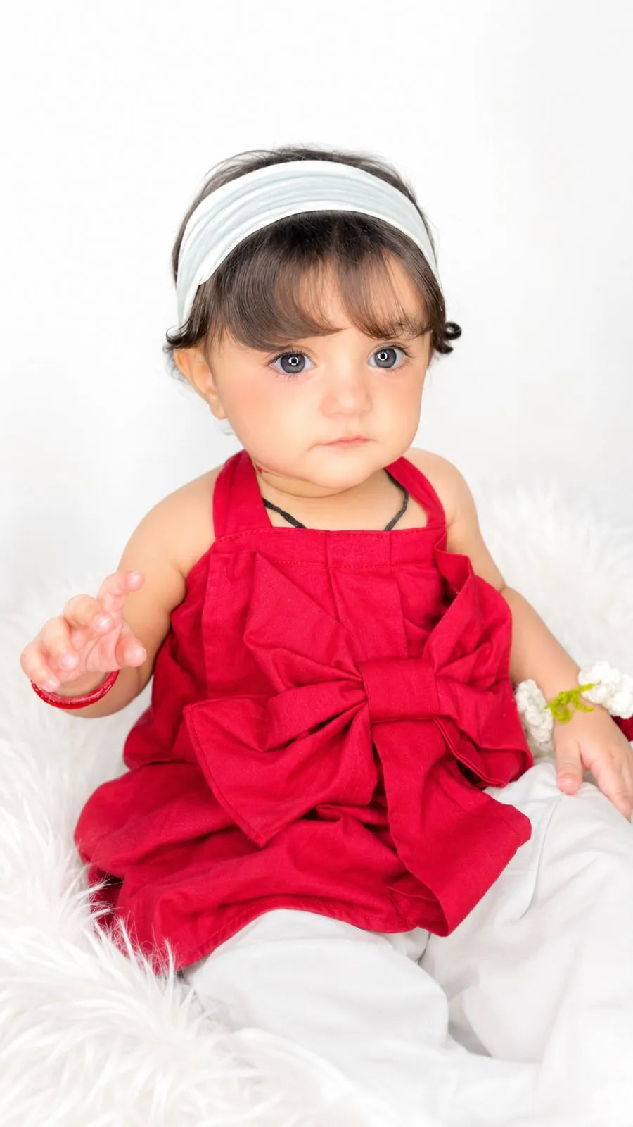 Cotton 2-Piece Bow Outfit