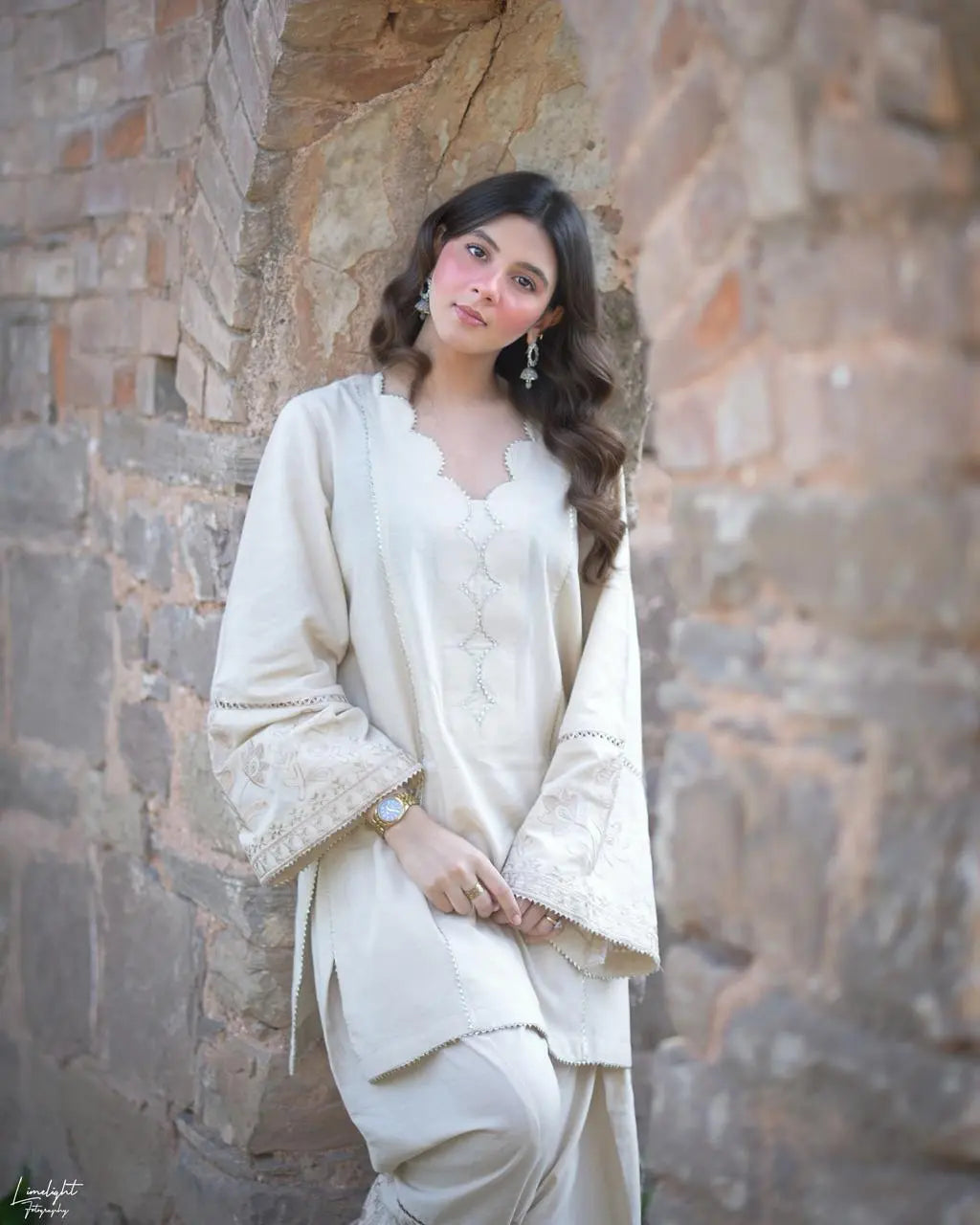 Embroidered Cotton Lawn  2-Piece Co-Ord Set