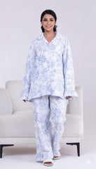 2 Piece PJ Suit- Cotton Comfy Flannel ( Shirt + Trouser)