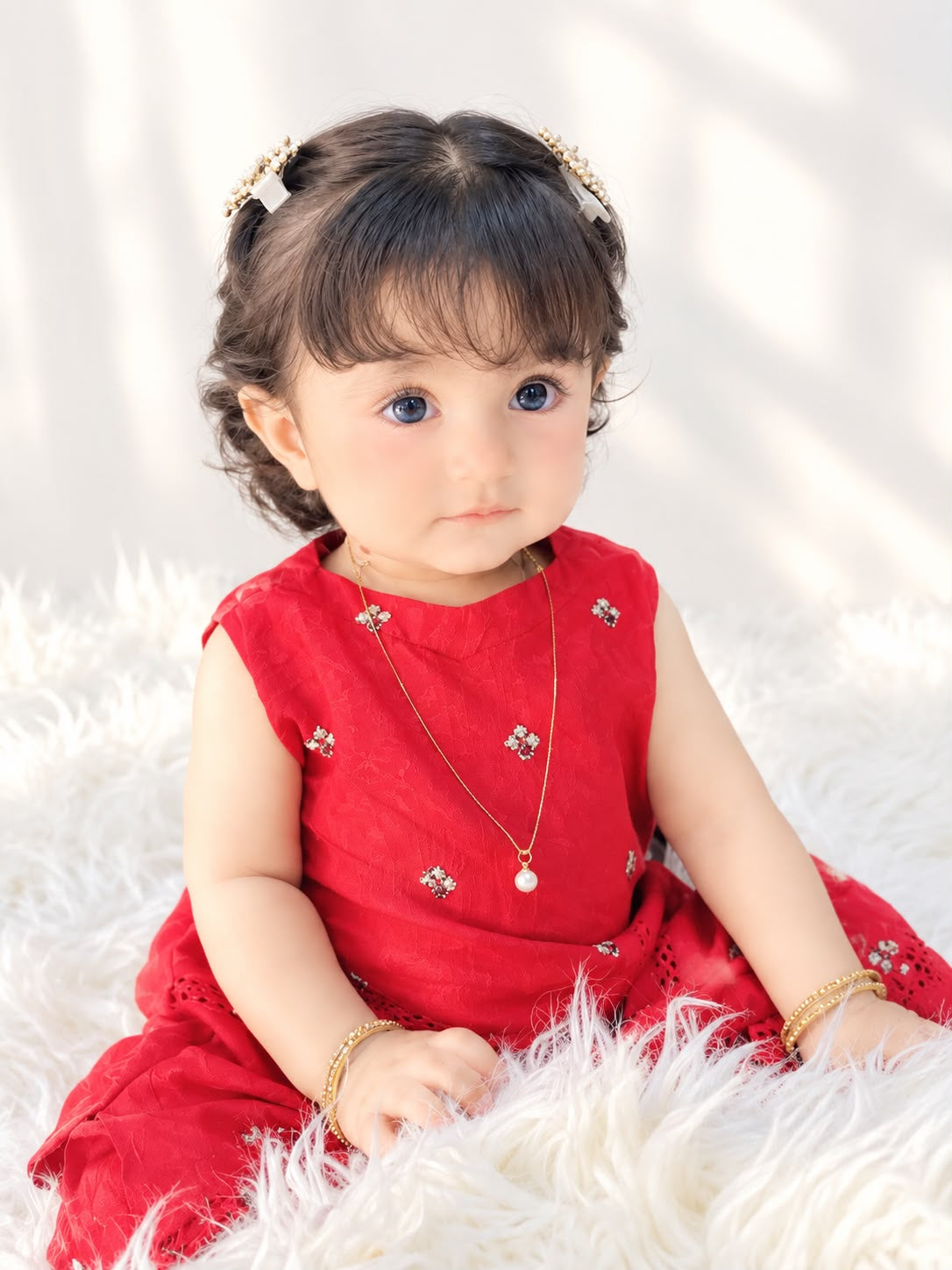 Cotton Embroidered 2-Piece Traditional Dress Set