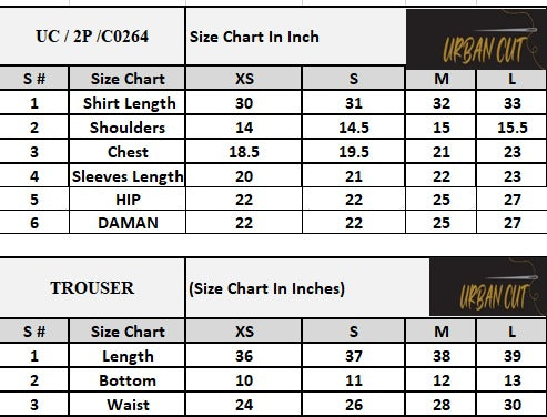 Product Size Chart