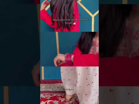 Embroidered Cotton Kurta with Farshi Shalwar – 2 Piece Traditional Coord Set