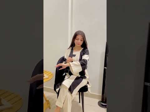 2 Piece Cream + Black -Stitched Shirt -100% Cotton