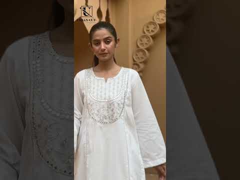 1 Piece Cotton Sequence Embroidered Kurta