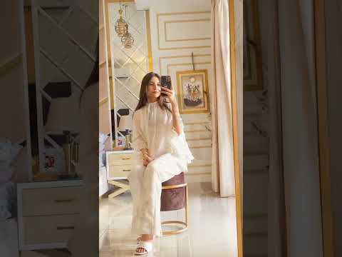 Elegant Cotton Ruffled Shirred Shirt 1 Piece