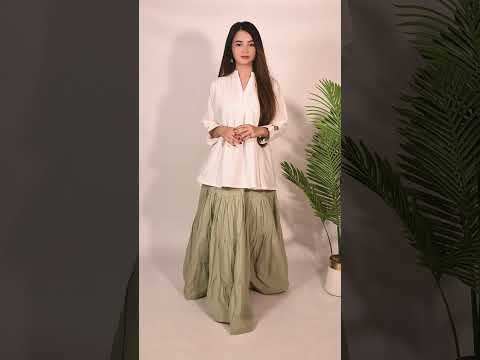 1 Piece Sage Green Cotton Maxi Skirt