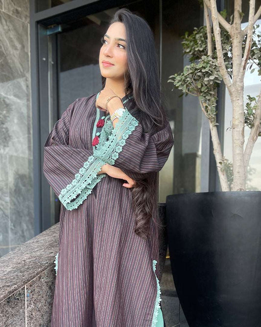 2 Piece Cotton Yarn Dyed Suit