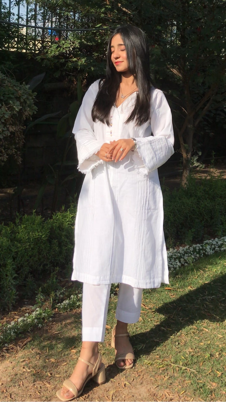2 Piece Cotton Embellished stitched suit